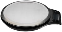 Cântar de bucătărie digital Amazon Basics cu afișaj LCD, oțel inoxidabil, fără BPA, max. 5 kg, negru, baterii incluse 4