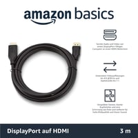 AmazonBasics DisplayPort–HDMI kábel aranyozott csatlakozókkal - 3,04 m 2