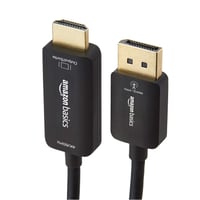 Kábel Amazon Basics DisplayPort – HDMI, jednosmerný, 4K 60Hz, 1080p, pozlátené konektory, čierny, 1,8 m 3