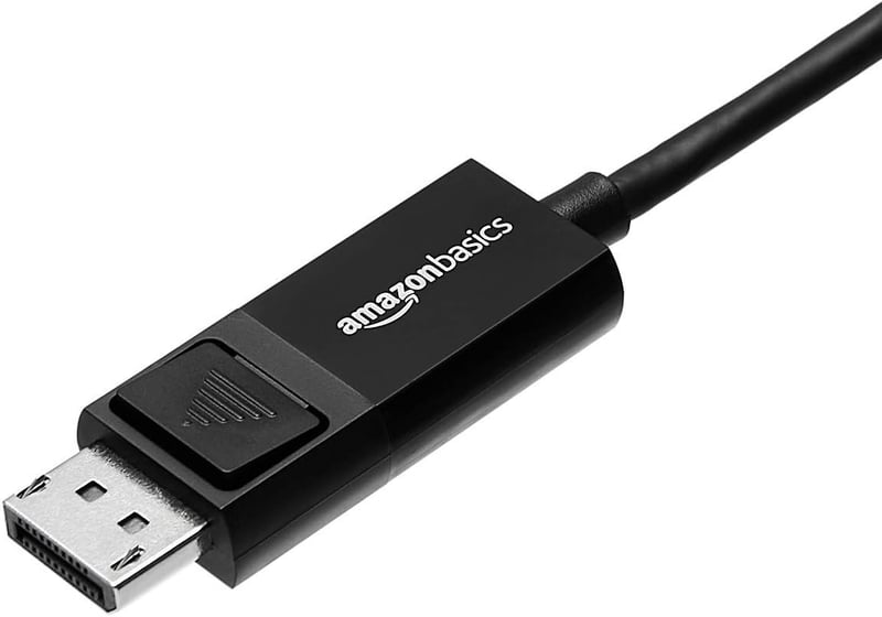 Amazon Basics DisplayPort-USB-C kábel 1,8m fekete kétirányú