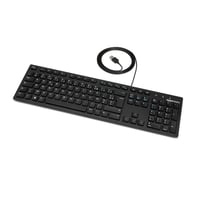 Tastatură Amazon Basics discretă cu fir, USB, layout francez, negru mat 1