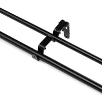 Amazon Basics Dupla Függönyrúd Ívelt Rúddal Beltéri Használatra Állítható 122-224 cm Fekete 2