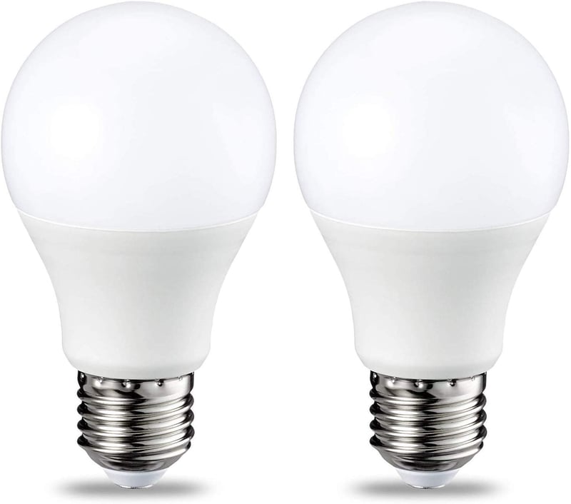 LED žiarovka Amazon Basics E27, 9W (náhrada za 60W), teplá biela, stmievateľná, balenie 2 ks