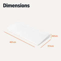 Stolová tabuľa Amazon Basics z tvrdeného skla s organizérom, 3 fixkami a hubkou, 40,1 x 17,3 cm, biela 5