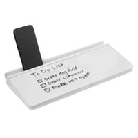 Stolová tabuľa Amazon Basics z tvrdeného skla s organizérom, 3 fixkami a hubkou, 40,1 x 17,3 cm, biela 1