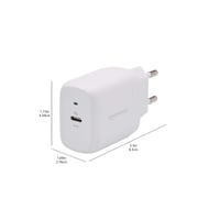 Sieťová nabíjačka Amazon Basics USB-C, 20 W, biela, EU konektor, kompaktný sieťový adaptér 6