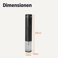 Amazon Basics Elektromos Borvinyónyitó LED Kijelzővel és Fóliavágtóval, Vezeték Nélküli 5