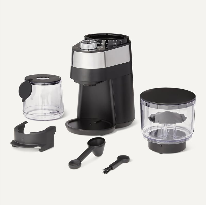 Amazon Basics Elektromos Kávédaráló 30 Fokozattal Espresso és Filteres Kávéhoz Fekete