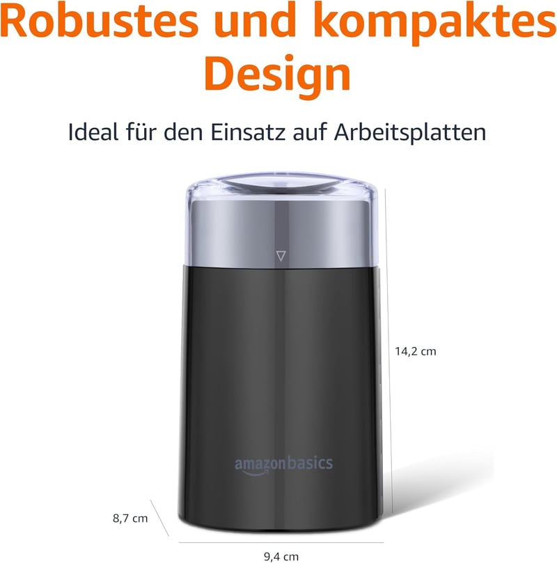 Amazon Basics Elektromos Kávéőrlő Fekete