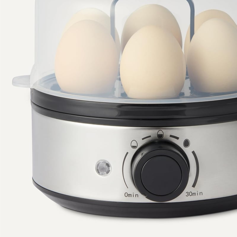 Amazon Basics Elektromos Tojásfőző 7 Tojásos Kapacitás BPA Mentes Fekete