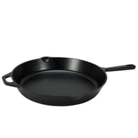Amazon Basics unaprijed začinjena tava od lijevanog željeza – 38,1 cm, crna, 4,9 kg, neprijanjajuća površina 1