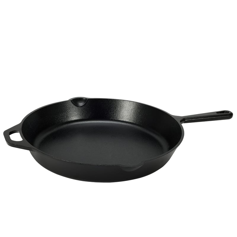 Amazon Basics unaprijed začinjena tava od lijevanog željeza – 38,1 cm, crna, 4,9 kg, neprijanjajuća površina