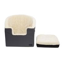 Amazon Basics povišena autosjedalica za kućne ljubimce - Mala veličina, siva, 45,7 x 45,7 x 40,6 cm 3