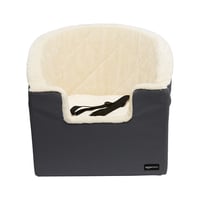 Amazon Basics povišena autosjedalica za kućne ljubimce - Mala veličina, siva, 45,7 x 45,7 x 40,6 cm 1