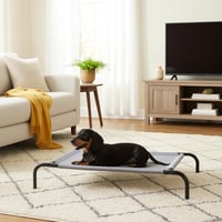 Amazon Basics Emelt Hűsítő Kisállat Fekhely – S méret, 90x55x19 cm, Szürke, Kutya, Textil 6
