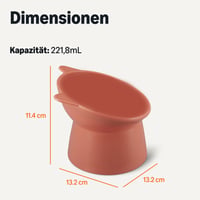 Set boluri înălțate pentru pisici Amazon Basics, 2 bucăți, formă de urechi de pisică, 13,2 x 13,2 x 11,4 cm, portocaliu și albastru 5