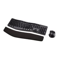 Ergonomická bezdrôtová súprava klávesnice a myši Amazon Basics, nemecké rozloženie, čierna 1