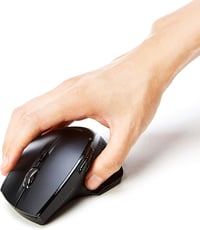 Amazon Basics Ergonomikus Vezeték Nélküli Egér Gyors Görgetéssel Fekete 6