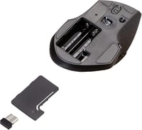 Amazon Basics Ergonomikus Vezeték Nélküli Egér Gyors Görgetéssel Fekete 4