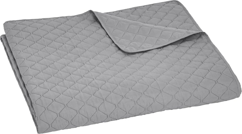 Amazon Basics Extra Large Ágytakaró Sötétszürke Rombusz Minta 220x240 cm - 220 x 240 cm