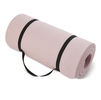 Amazon Basics Extra hrubá podložka na jogu 2,5 cm s popruhom na prenášanie, ružová 1