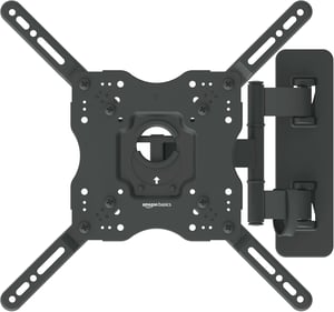 Amazon Basics otočný a sklopný nástenný držiak na TV pre 26-55" TV, max. 36 kg, VESA 400x400 - čierny