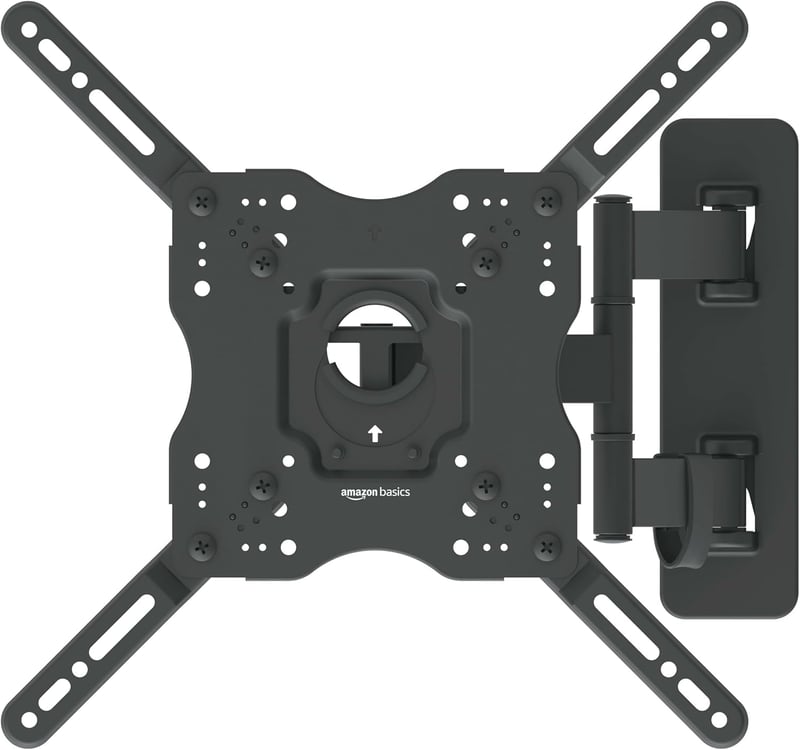 Amazon Basics forgatható-dönthető fali TV tartó 26-55"-os TV-hez, max. 36 kg, VESA 400x400 - fekete
