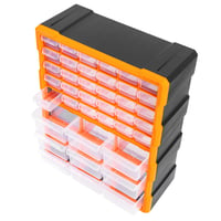 Dulap de depozitare Amazon Basics cu 39 de sertare pentru scule și accesorii de bricolaj, montabil pe perete, negru, 38x15,9x47,3 cm 2