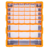 Dulap de depozitare Amazon Basics cu 39 de sertare pentru scule și accesorii de bricolaj, montabil pe perete, negru, 38x15,9x47,3 cm 5