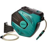 Nástenný navijak na hadicu Amazon Basics s automatickým navíjaním, 35 m hadicou, 180-stupňovým otočným kĺbom a striekacou pištoľou 1