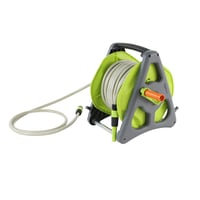 Tambur pentru furtun Amazon Basics cu montare pe perete, cu furtun, 30 m, verde/gri 1