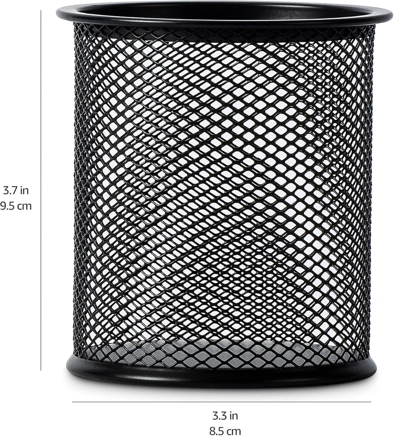 Amazon Basics fekete hálós tolltartó irodai szervezőhez