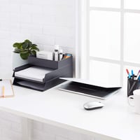 Amazon Basics Fekete Műanyag Rendszerező Tálca 23,8x17x5 cm - Single, Accessory tray 8