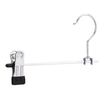 Amazon Basics Kovové ramienka na nohavice a sukne so štipcami, balenie 20 ks, chrómové, 35 cm 4