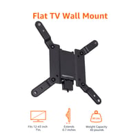 Fixný nástenný držiak na TV Amazon Basics, čierny – 12 – 40 palcov, VESA 200x200 4
