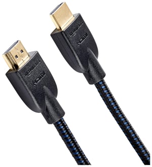 Amazon Basics pleteni HDMI kabel 1,8 m, crni - brzi HD priključni kabel za televizor i monitor