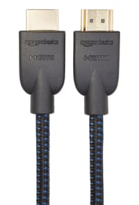 Opletený HDMI kábel Amazon Basics 1,8 m čierny – Vysokorýchlostný HD prepojovací kábel pre televízor a monitor 3