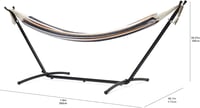 Amazon Basics viseća mreža sa stalkom, tkanina, 117 x 300 x 100 cm, višebojna 6