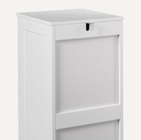 Amazon Basics kupaonski ormarić s 4 ladice, MDF ormarić za ispod umivaonika, bijeli, 30x30x82 cm 5