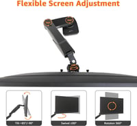 Amazon Basics gázrugós monitorkar asztali rögzítés, 38,1–68,6 cm, VESA 75x75/100x100 - fekete 4
