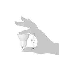 Amazon Basics GU10 LED reflektorska žarulja 4,7W (zamjena za 50W), topla bijela, nije prigušiva, pakiranje od 6 komada 5