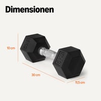 Súprava pogumovaných šesťhranných jednoručných činiek Amazon Basics – činky v kvalite fitnescentra na domáce cvičenie 5