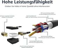 Amazon Basics HDMI–DVI kétirányú adapterkábel 0,9 m - fekete - 10 db 4
