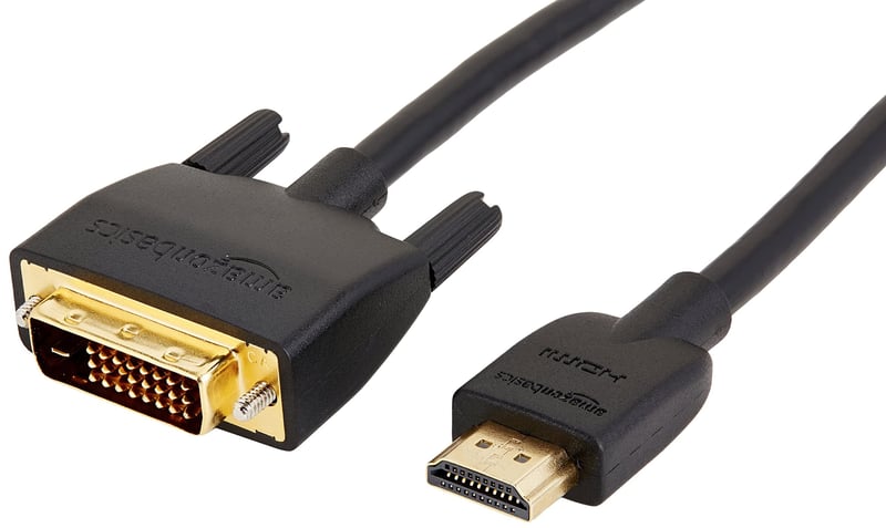 Obojsmerný kábel adaptéra Amazon Basics HDMI na DVI, 0,9 m – čierny – 10 ks