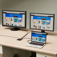 Splitter HDMI Amazon Basics 1 intrare 2 ieșiri pentru PC, laptop, Xbox, 4K 60Hz, afișaj oglindă, negru 7