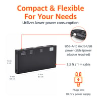 Splitter HDMI Amazon Basics 1 intrare 2 ieșiri pentru PC, laptop, Xbox, 4K 60Hz, afișaj oglindă, negru 4