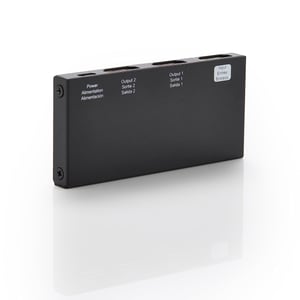 Splitter HDMI Amazon Basics 1 intrare 2 ieșiri pentru PC, laptop, Xbox, 4K 60Hz, afișaj oglindă, negru