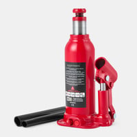 Hydraulický fľaškový zdvihák Amazon Basics, nosnosť 4000 kg, pomalé spúšťanie - červený 1