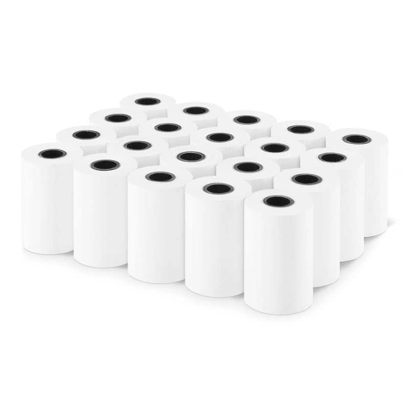 Termopapier do pokladníc Amazon Basics, 57 x 40 mm, 20 kotúčikov, bez obsahu BPA, pre tlačiarne účteniek