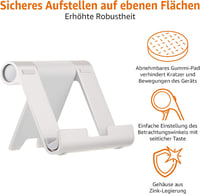 Amazon Basics hordozható állvány tablethez, e-olvasóhoz és telefonhoz - ezüst 3